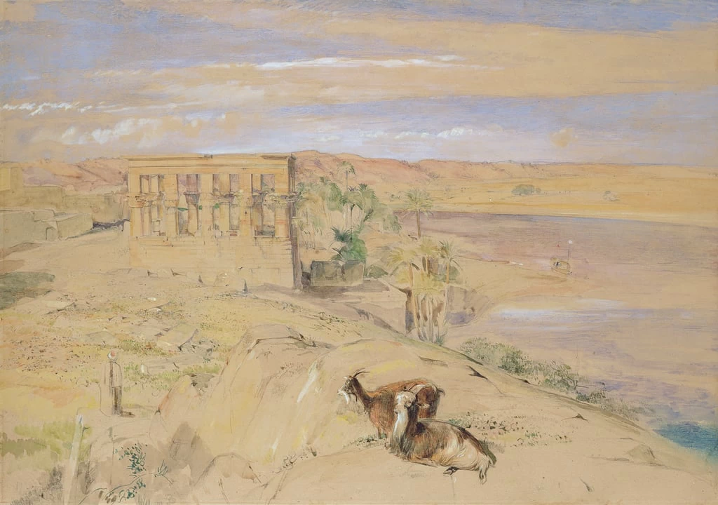 Il tempio ipoetrale di Philae, 1850
